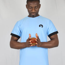 T Shirt Contrast Hem and Cuff